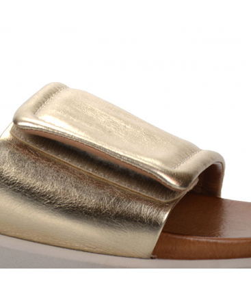 Arany sportbőr flip-flop 109166