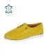 Sárga bőr teniszcipő mintával D-505