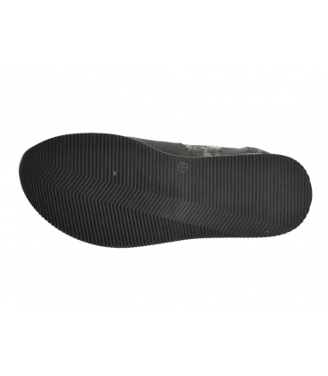 Fekete-szürke álcázott cipők a KARLA talpán DTE3064