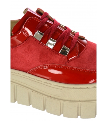 Piros arany színű egyszerű tornacipő a ZUMA DTE2118 talpon