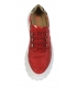 Piros arany színű egyszerű tornacipő a bézs ZUMA talpon DTE2118