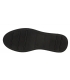 Fekete bőr tornacipő dekoratív füllel a nyelven és a sarokban fekete-ezüst talpon HOGA DTE040