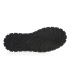 Fekete bőr tornacipő fekete kígyó mintával a rosella K894 talpán