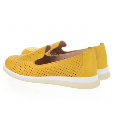 Sárga kényelmes perforált cipő 1000