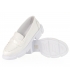Fehér kényelmes lakkcipő 001-635