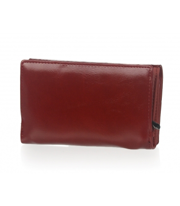 Kisebb, lakkozott piros bőr pénztárca PN29